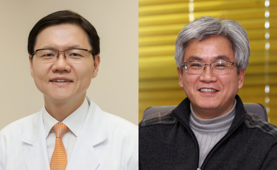 명승재 서울아산병원 소화기내과 교수(왼쪽)와 임대식 KAIST 생명과학과 교수